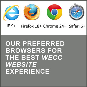 Our preferred browswer for the WECC website experience